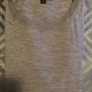 Ann Taylor, size large, heather gray, merino wool. Excellent condition